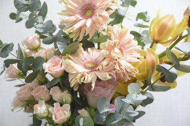 Pink Flowers Arrangement in Vase